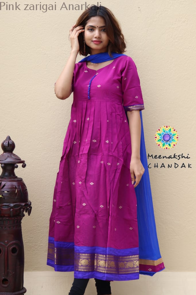 Pink Zarigai Kurta With Dupatta Limited Edition