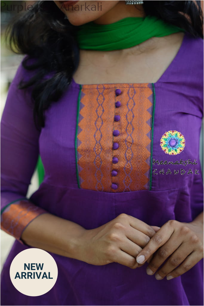 Purple zari Anarkali Small SET T&D