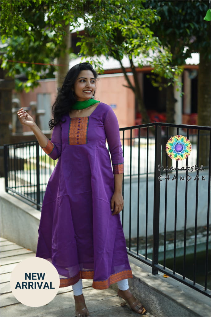 Purple zari Anarkali Small SET T&D