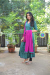 Aqua Bhadhini Anarkali With Dupatta Sets