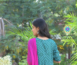 Aqua Bhadhini Anarkali With Dupatta Sets