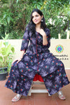 Black Floral Anarkali Anarkali