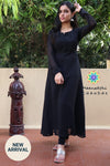 Black Georgette Anarkali - D01 (Edd 12-15 Days) Sets