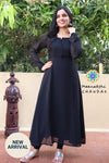 Black Georgette Anarkali - D01 (Edd 12-15 Days) Sets