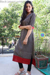 Black Jaipuri Printed Kurta Kurtas