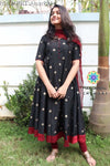 Black Anarkali With Dupatta Sets