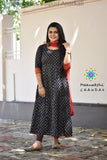 Pre-Order 25 Days Black & Rustic Jaipuri Anarkali Sets