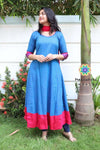 Blue And Merron Anarkali Anarkali
