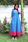 Blue And Merron Anarkali Anarkali