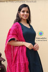 Blue & Pink Lehariya Anarkali Limited Edition