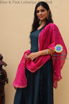 Blue & Pink Lehariya Anarkali S Limited Edition