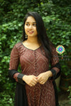 Brown Bhadhini Anarkali With Dupatta Sets