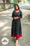 Ls Black Bhadhini Anarkali With Dupatta Pre-Order Sets