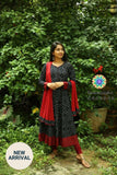 Black Bhadhini Anarkali With Dupatta Sets