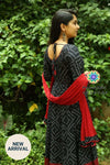 Black Bhadhini Anarkali With Dupatta Sets