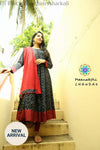 Black Bhadhini Anarkali With Dupatta Sets