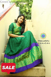 Green Long Zari Dress S Ethnic