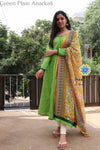 Green Anarkali With Dupatta Sets