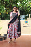 Grey Sequence Anarkali With Dupatta Limited Edition