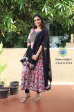 Grey Sequence Anarkali With Dupatta Limited Edition