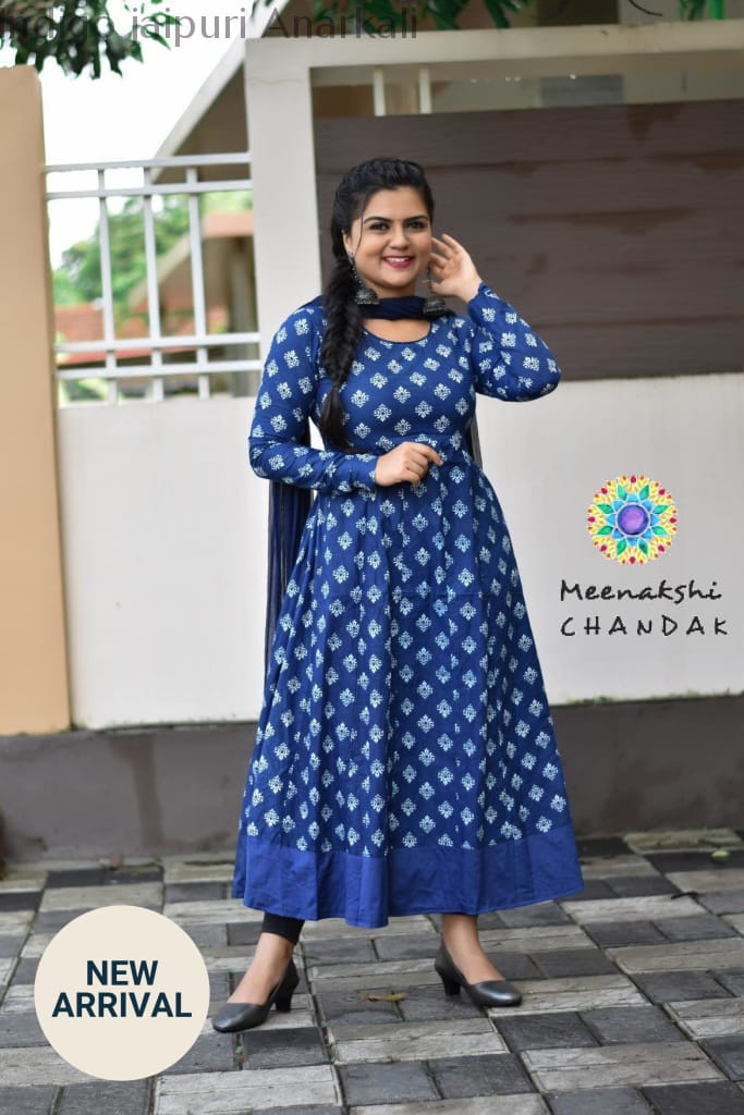 Indigo Jaipuri Anarkali Sets