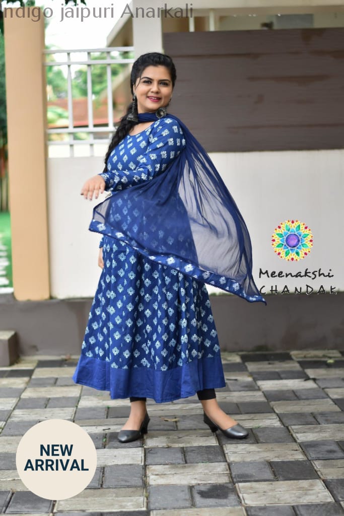 Indigo Jaipuri Anarkali Sets