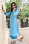 Light Blue Sequence Kurta Kurtas