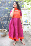 Magenta & Orange Anarkali Limited Edition