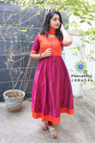 Magenta & Orange Anarkali Limited Edition