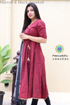 Merron & Black Ikkat Anarkali Limited Edition