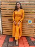 Mustard Bhandhini Anarkali Anarkali