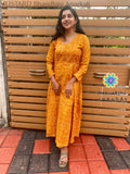 Mustard Bhandhini Anarkali Anarkali