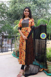 Mustard Sequence Anarkali With Dupatta Limited Edition