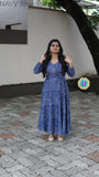 Navy Bhandhini Anarkali Anarkali