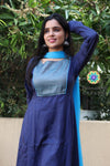 Navy Blue & Banaras Anarkali Sets