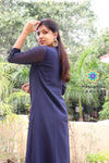 Navy Sequence A Line Kurta Limited Edition