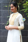 Off White & Golden Kurta Kurtas