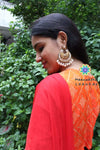 Orange & Red Sequence Anarkali With Dupatta Sets