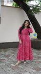 Pink Bhandhini Anarkali Anarkali