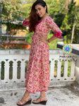 Pink Floral Summer Anarkali Anarkali