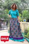 Purple & Aqua Skirt Set Limited Edition