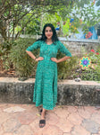 Green Bhandhini Anarkali Anarkali