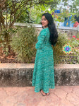 Green Bhandhini Anarkali Anarkali