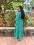 Green Bhandhini Anarkali Anarkali