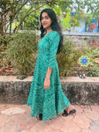 Green Bhandhini Anarkali Anarkali