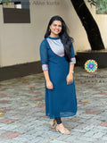 Teel Banaras Aline Kurta Kurtas