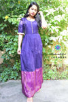 Violet Ruffel Long Zari Dress Ethnic