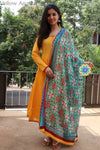 Yellow Anarkali With Dupatta Sets